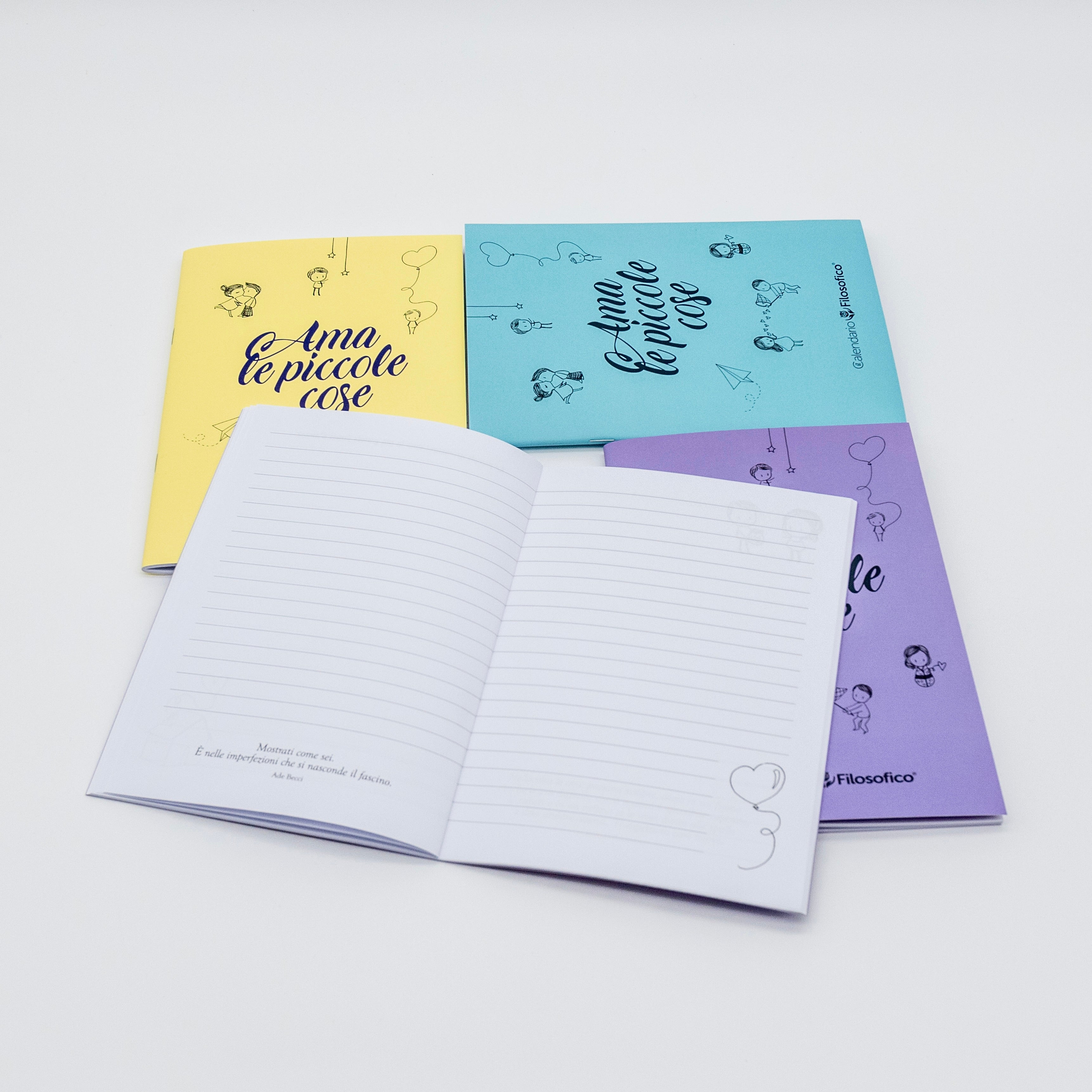 Kit 4 Quaderni Grandi – “Ama le Piccole Cose”