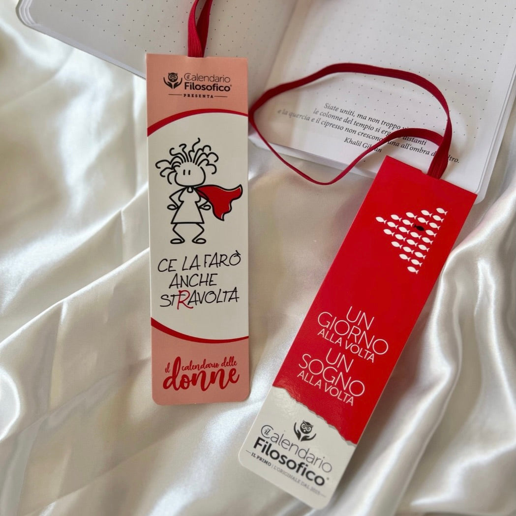 SEGNALIBRO CE LA FARO' ANCHE STRAVOLTA CON ELASTICO