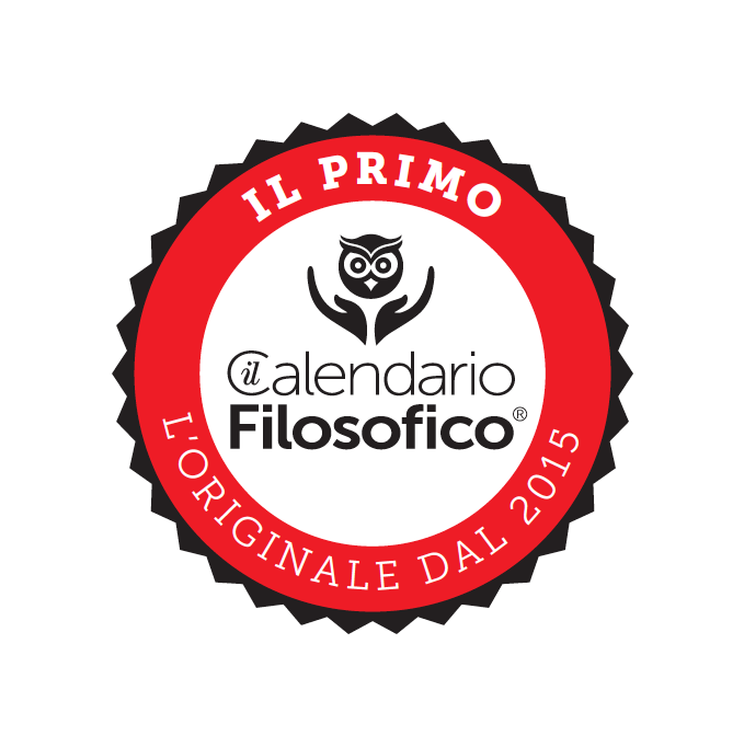 CALENDARIO FILOSOFICO 2024 - A5 MEDIO 15x21 CM - CON SUPPORTO IN LEGNO