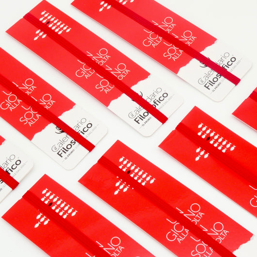 SEGNALIBRO CALENDARIO FILOSOFICO CON ELASTICO