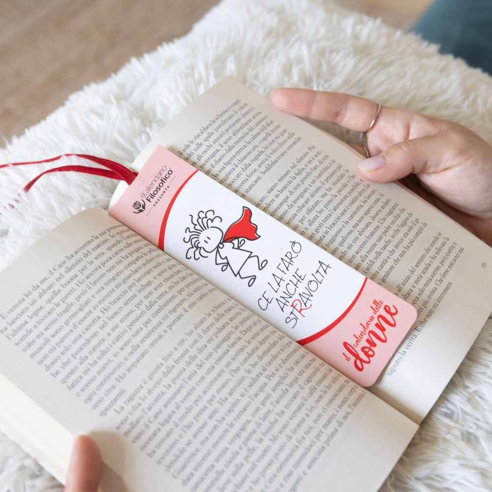 SEGNALIBRO CE LA FARO' ANCHE STRAVOLTA CON ELASTICO