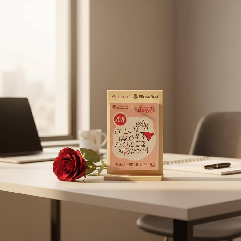 Calendario delle Donne 2026 con luce calda e rosa