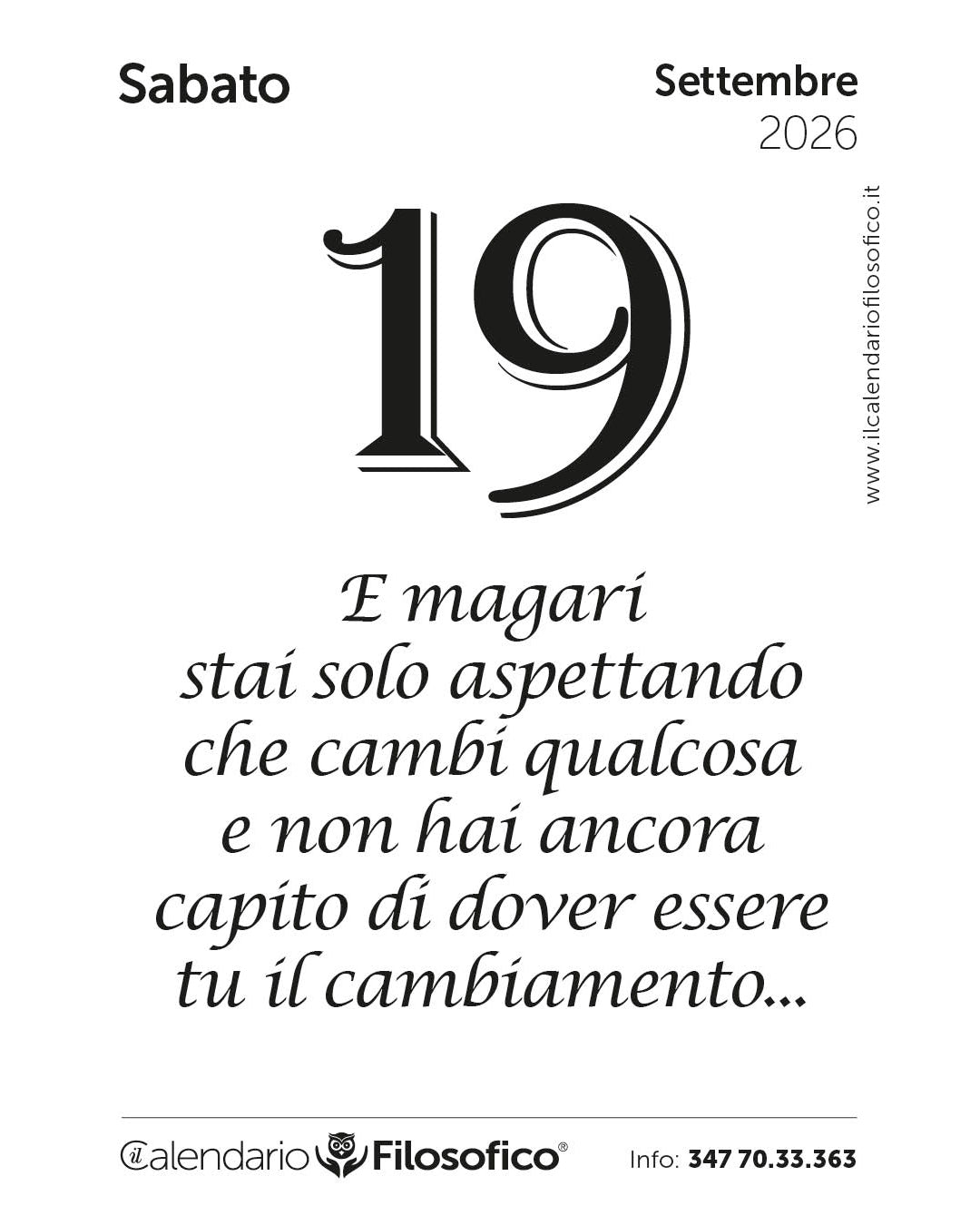 Frase del calendario filosofico 2026-09-19