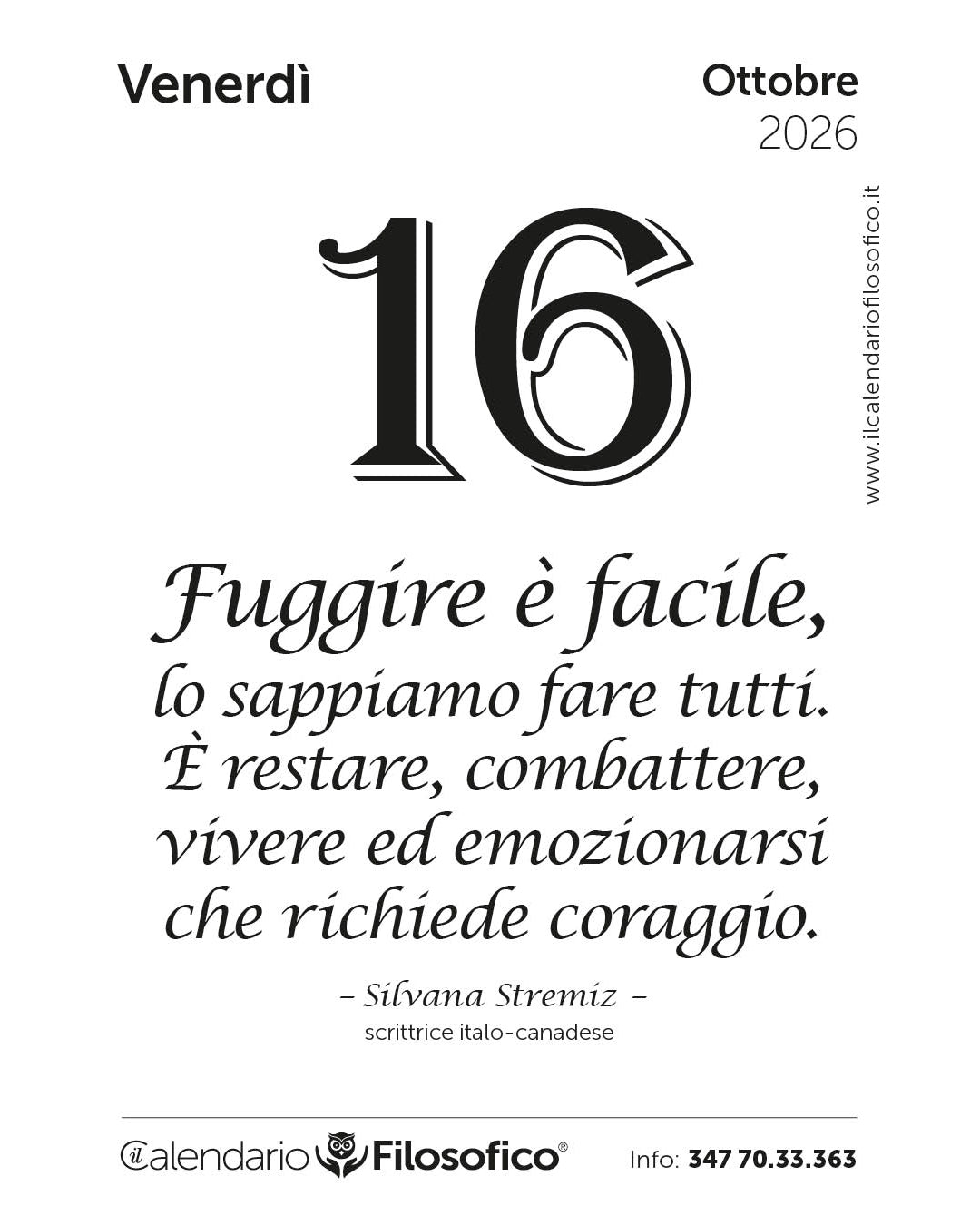 Frase del calendario filosofico 2026-10-16