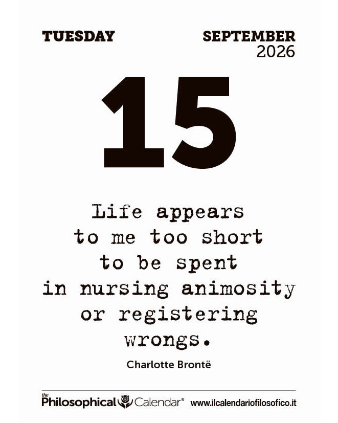Frase del calendario filosofico inglese  2026-09-15