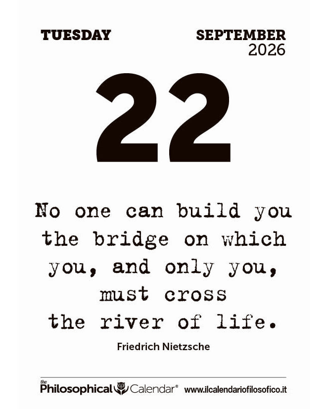 Frase del calendario filosofico inglese  2026-09-22