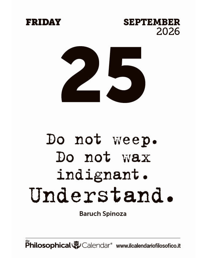 Frase del calendario filosofico inglese  2026-09-25