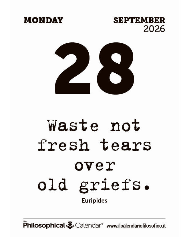 Frase del calendario filosofico inglese  2026-09-28