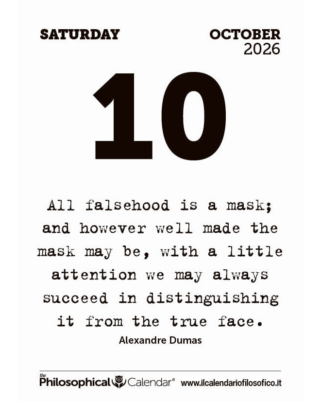 Frase del calendario filosofico inglese  2026-10-10