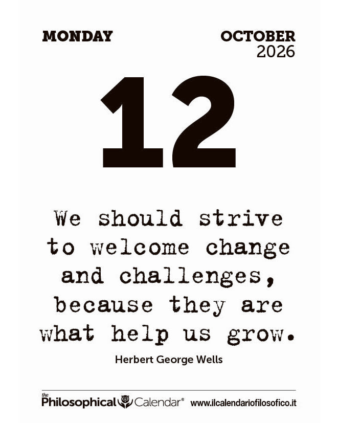 Frase del calendario filosofico inglese  2026-10-12