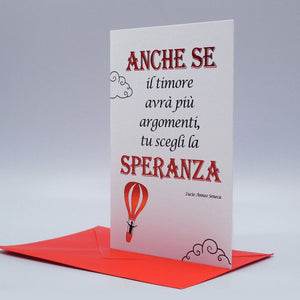 BIGLIETTO D'AUGURI 02 - SPERANZA