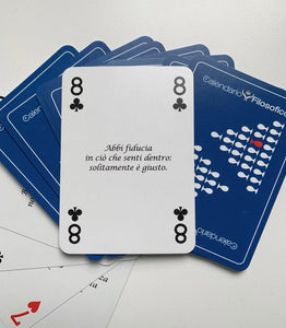 CARTE DA GIOCO FILOSOFICHE - MAZZO BLU