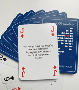 CARTE DA GIOCO FILOSOFICHE - MAZZO BLU