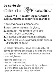 CARTE DA GIOCO FILOSOFICHE - MAZZO BLU