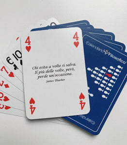 CARTE DA GIOCO FILOSOFICHE - MAZZO BLU