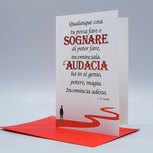 BIGLIETTO D'AUGURI - AUDACIA