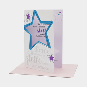BIGLIETTO D'AUGURI DONNE 14 - LE STELLE
