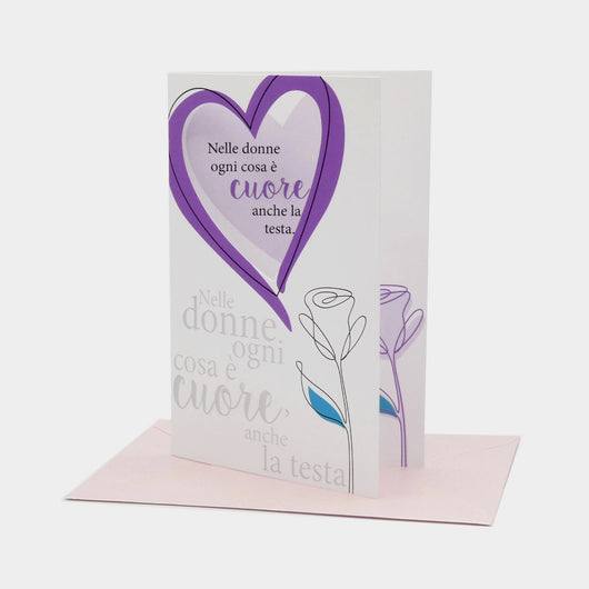 BIGLIETTO D'AUGURI DONNE 15 - IL CUORE