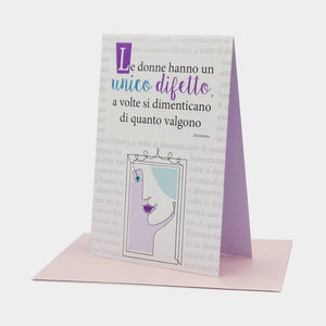 BIGLIETTO D'AUGURI DONNE 16 - IL VALORE
