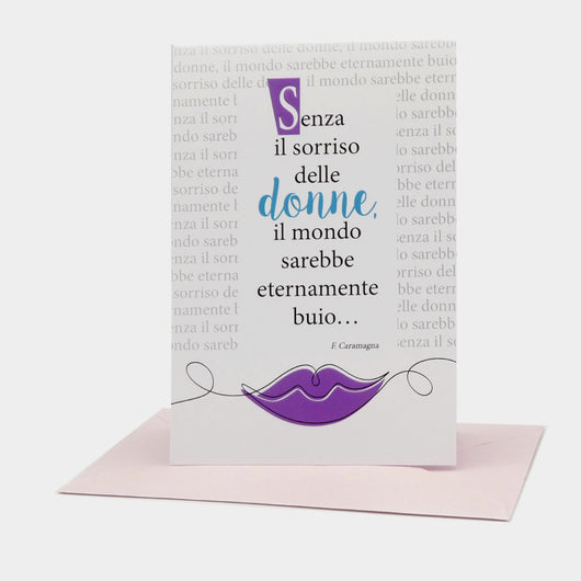 BIGLIETTO D'AUGURI DONNE 17 - IL SORRISO