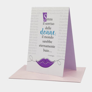 BIGLIETTO D'AUGURI DONNE 17 - IL SORRISO