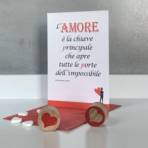 BIGLIETTO D'AUGURI - AMORE