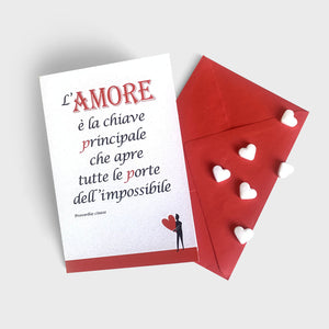 BIGLIETTO D'AUGURI - AMORE